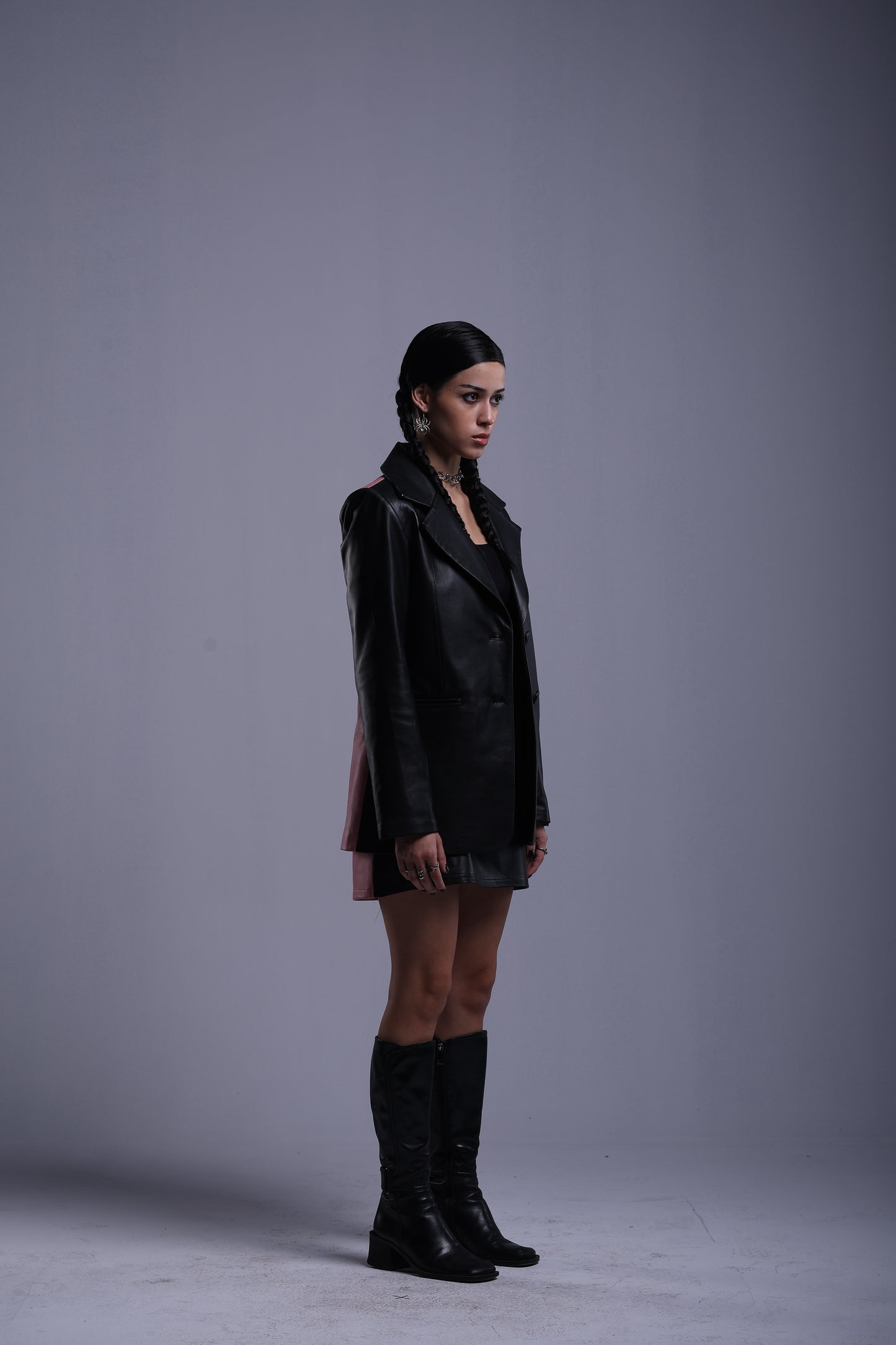 Two tone set genuine leather