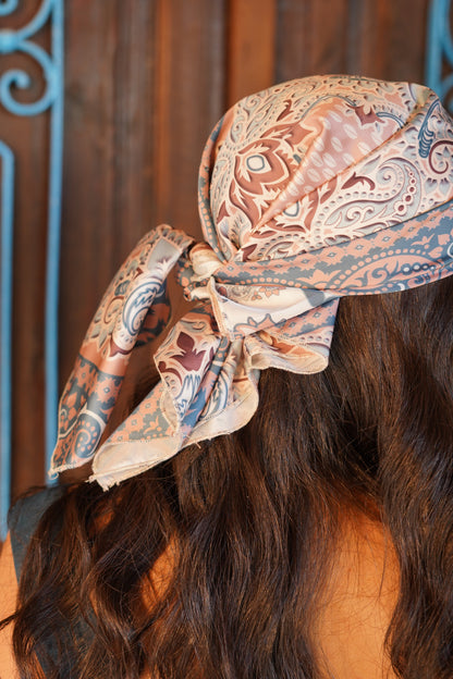 Printed Satin Headscarf