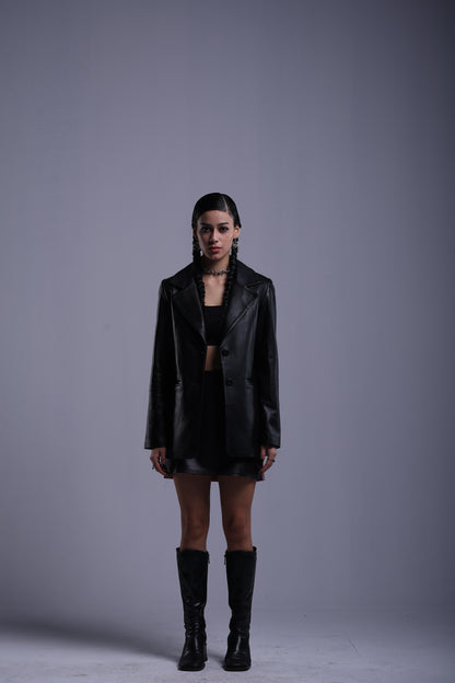 Two tone set genuine leather